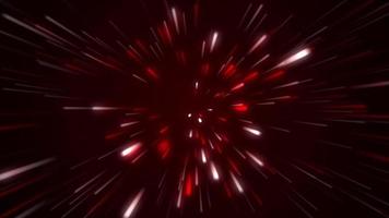 fond d'animation de rafale de lumière rouge et blanche en mouvement video