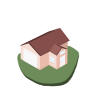 ilustración de mini casa png