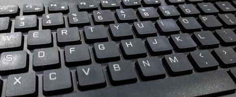 Black external keyboard background photo