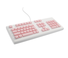 3d roze toetsenbord png