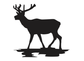 Animal - Deer Silhouette png