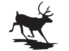 Animal - Deer Silhouette png