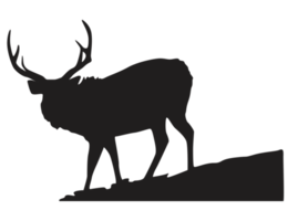 Animal - Deer Silhouette png