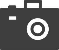 schwarzes Schattensymbol der Kamera, Reise-Icon-Set. png