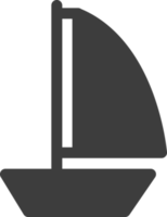 Sailboat black shadow icon, Travel icon set. png