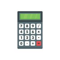 Calculator icon, flat style vector