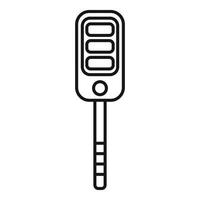 Auto key icon, outline style vector