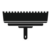 Putty knife dirty icon, simple style vector