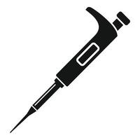 Modern glucometer icon, simple style vector
