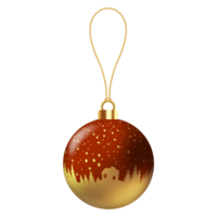 Metallic Christmas Ball. png