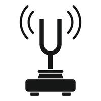 Physics sound stand icon, simple style vector