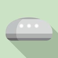 Wireless smart speaker icon, flat style vector