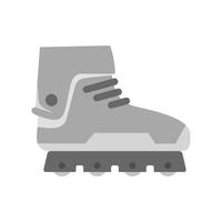 Professional inline skates icon, flat style vector