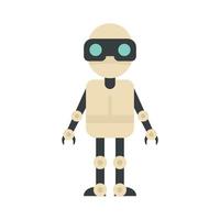 Chatbot icon, flat style vector