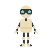 icono de chatbot, estilo plano vector