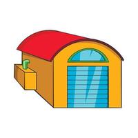 Warehouse icon, cartoon style vector
