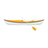 Speed kayak icon, flat style vector