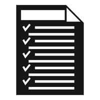 comprobar documento icono de préstamo en línea, estilo simple vector