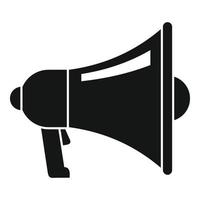 Speaker megaphone icon, simple style vector