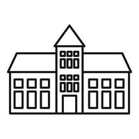 Cambridge university icon, outline style vector