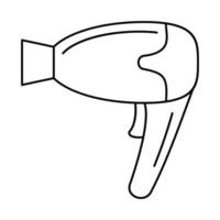 Home hair dryer icon, outline style vector