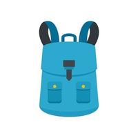 Haversack icon, flat style vector