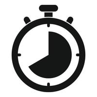 Lap time stopwatch icon, simple style vector