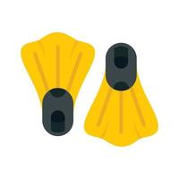 Flippers icon, flat style vector
