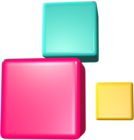 Square box 3D icon. png