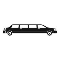 Luxury limousine icon, simple style vector