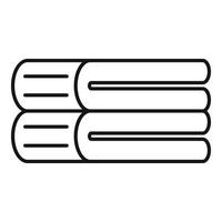 Linen blanket icon, outline style vector