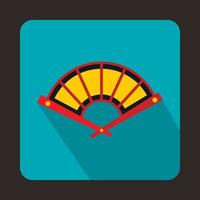 Fan icon, flat style vector