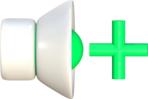 ícone 3d do alto-falante. png