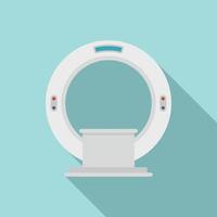 Magnetic resonance imaging diagnostic icon, flat style vector