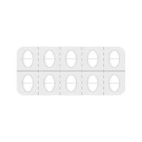 Pain pill pack icon, flat style vector