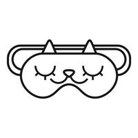 Glasses sleeping mask icon, outline style vector