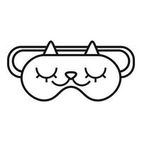 Glasses sleeping mask icon, outline style vector