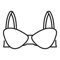 Maternity bra icon, outline style vector