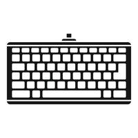 Smart keyboard icon, simple style vector