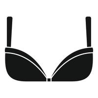 Lady bra icon, simple style vector