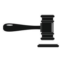 Court icon, simple style vector