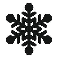 Beautiful snowflake icon, simple style vector