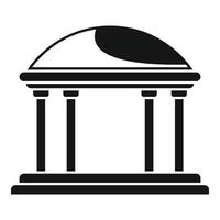 Gazebo icon, simple style vector