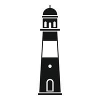 Port lighthouse icon, simple style vector