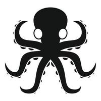 Wild octopus icon, simple style vector