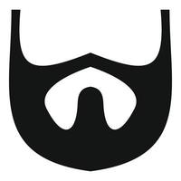 Growth of beard icon, simple style. vector