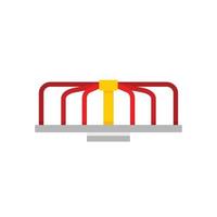 Rotation amusement kid icon, flat style vector