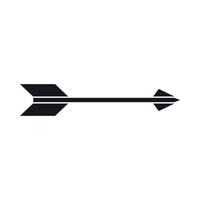 Long arrow icon, simple style vector