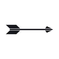 Long arrow icon, simple style vector