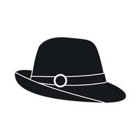 icono de sombrero, estilo simple vector